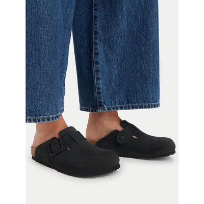 Pantoletten Birkenstock Boston Wire Buckle 1031575 Schwarz