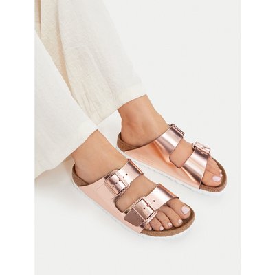 Pantoletten Birkenstock Arizona Metallic 0952093 Rosa