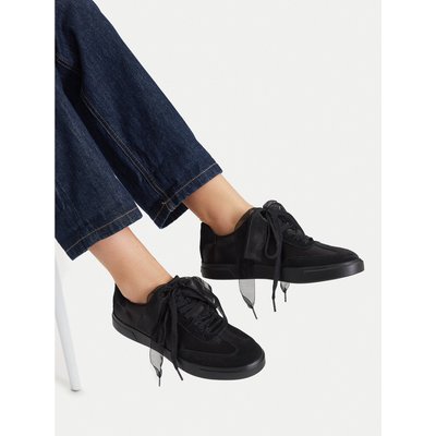 Sneakers Calvin Klein Low Pro Cupsole Wt Satin Mix HW0HW03288 Schwarz