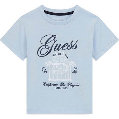 Guess T-Shirt N6GI00 K8HM4 Himmelblau Regular Fit