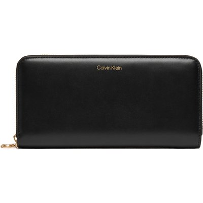 Geldbörse Calvin Klein Ck Large Zip Around LV04F1093G Schwarz