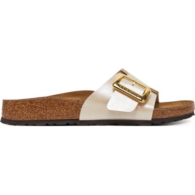 Pantoletten Birkenstock Catalina Cushion Buckle 1029393 Écru