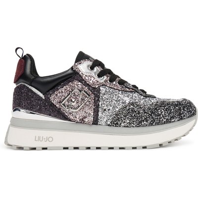 Sneakers Liu Jo Maxi Wonder Glitter 01 BF5009 TX007 Silberfarben