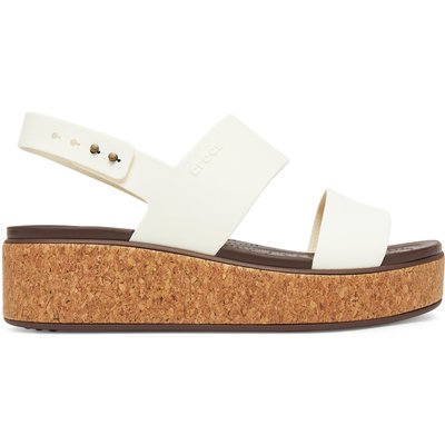 Sandalen Crocs Brooklyn Cork Low Wedge 211144 Écru