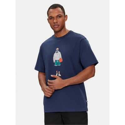 New Balance T-Shirt Basketball Style MT41578 Dunkelblau Relaxed Fit