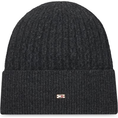 Mütze Tommy Hilfiger Th Cable Enamel Flag AW0AW17776 Schwarz