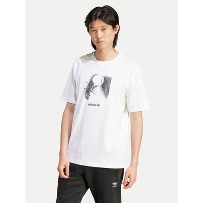 adidas T-Shirt Supply Street IY3430 Weiß Regular Fit