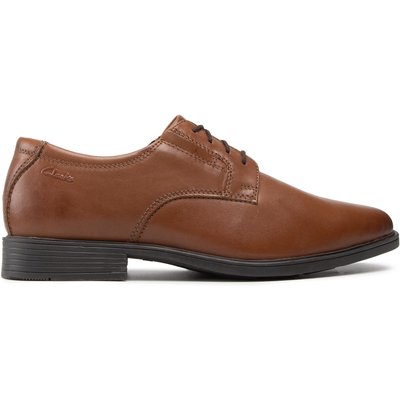 Halbschuhe Clarks Tilden Plain 261300977 Braun