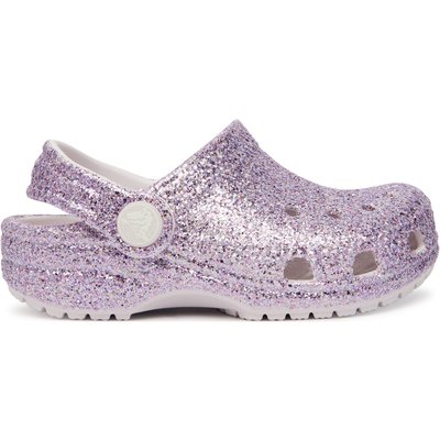 Pantoletten Crocs Classic Chunky Glitter Clog T 211940 Violett