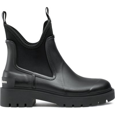 Gummistiefel Calvin Klein Jeans Mid Rainboot Chelsea YW0YW01034 Schwarz