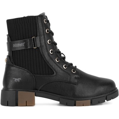 Schnürschuhe Mustang 1443-502 Schwarz