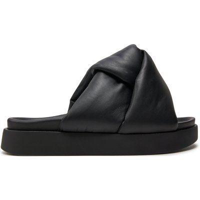 Pantoletten Inuikii Soft Crossed 70104-140 Schwarz