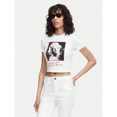 Guess T-Shirt W6YI64 K6710 Weiß Regular Fit