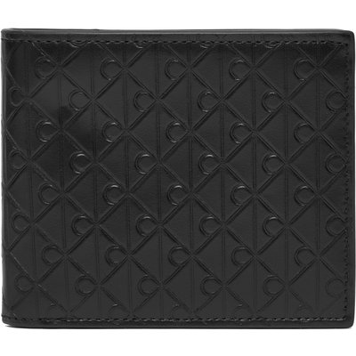 Kreditkartenetui Calvin Klein Embossed Emblem Billfold W/ Coin LV04D1129G Schwarz