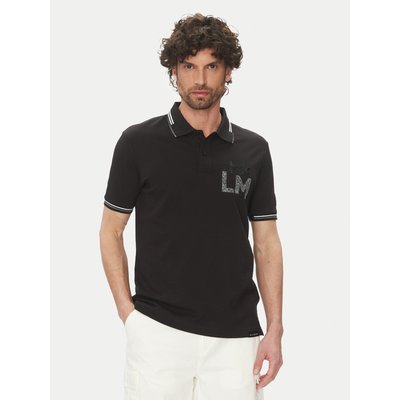 La Martina Poloshirt Adrian MAP009 PK001 Schwarz Regular Fit