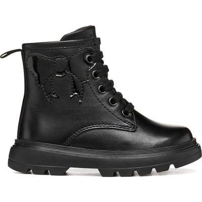 Schnürschuhe Geox B Kiddartah Girl B665YA 08502 C9999 S Schwarz