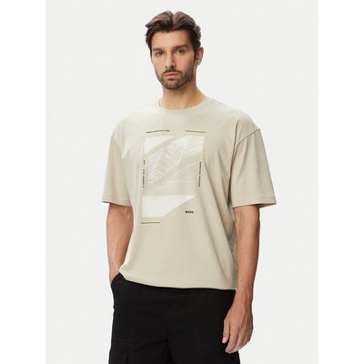 BOSS T-Shirt Te Journey 50566607 Beige Relaxed Fit