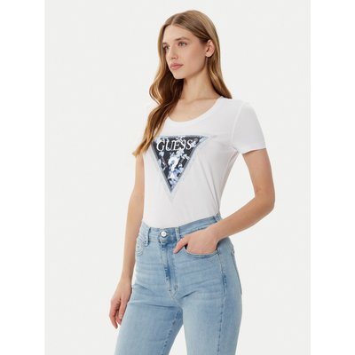 Guess T-Shirt W5RI00 J1314 Weiß Regular Fit