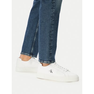Sneakers Calvin Klein Basket Cupsole Laceup Lth Ml YM0YM01460 Weiß