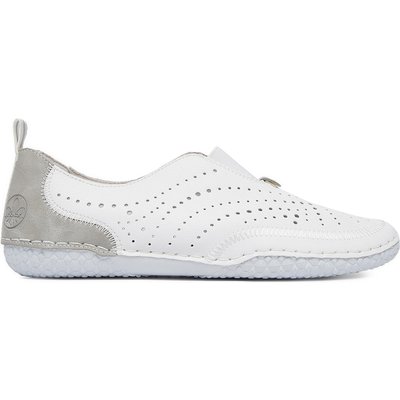 Halbschuhe Rieker CEO-43663-80 Weiß