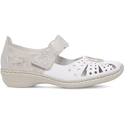 Halbschuhe Rieker 41368-80 Weiß