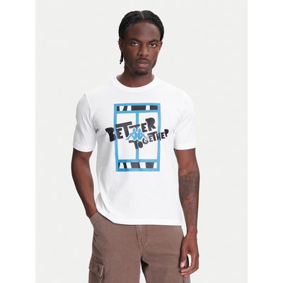 Kappa T-Shirt 351U8JW 001 Weiß Regular Fit