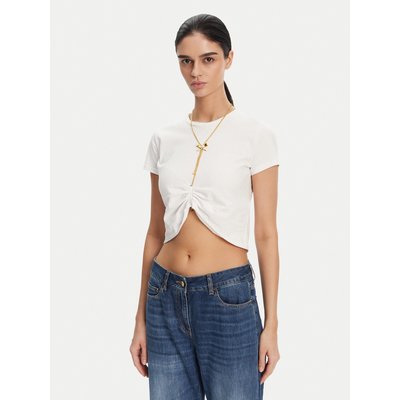 Elisabetta Franchi T-Shirt MA-006-51E2 Weiß Regular Fit