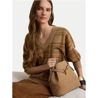 Handtasche LAUREN RALPH LAUREN 431P18459001 Hellbraun