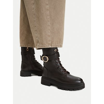 Schnürstiefeletten U.S. Polo Assn. EO-SVETA002W/GY1 Braun