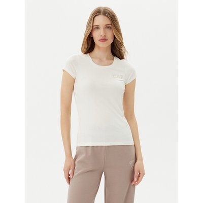 EA7 Emporio Armani T-Shirt 8NTT65 TJDQZ U0005 Weiß Regular Fit