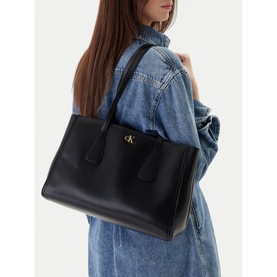 Handtasche Calvin Klein Ck Medium Work Tote LV04F3442G Schwarz
