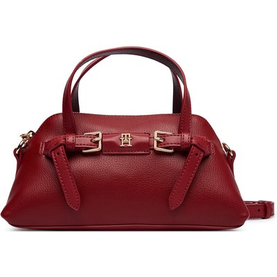 Handtasche Tommy Hilfiger Th Buckle Mini AW0AW19034 Rot
