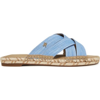 Espadrilles Tommy Hilfiger Chambray Espadrille Mule FW0FW08501 Blau