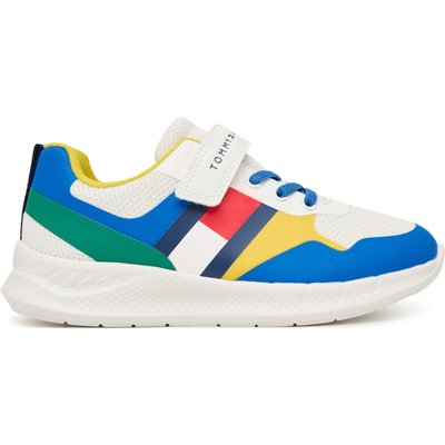 Sneakers Tommy Hilfiger Flag Low Cut Lace-Up/Velcro T1X9-34369-1843 S Bunt
