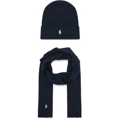 Set Schal und Mütze Polo Ralph Lauren 710B28980001 Dunkelblau
