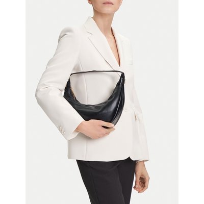 Handtasche Calvin Klein Pinched Soft Crescent Sm LV04F3010G Schwarz