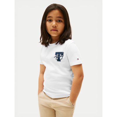 Tommy Hilfiger T-Shirt Varsity Graphic KB0KB09868 Weiß Regular Fit