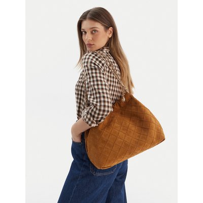 Handtasche Tory Burch Fleming Suede 166064 Braun