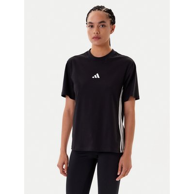 adidas T-Shirt Essentials 3-Stripes JD0846 Schwarz Regular Fit
