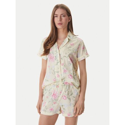 LAUREN RALPH LAUREN Pyjama ILN12493 Gelb Regular Fit