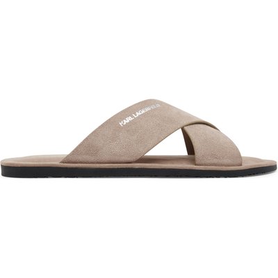 Pantoletten KARL LAGERFELD Kastor III KL70214 Beige