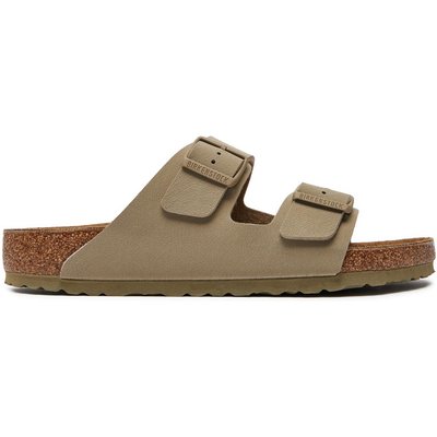 Pantoletten Birkenstock Arizona Birko-Flor 1027704 Khakifarben