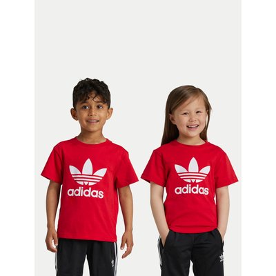 adidas T-Shirt adicolor Trefoil IY2387 Rot Regular Fit