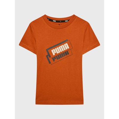 Puma T-Shirt Alpha Holiday 670109 Orange Regular Fit