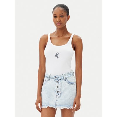 One Teaspoon Top Fine 26605 Weiß Slim Fit