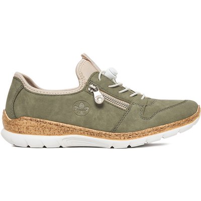 Halbschuhe Rieker N42G0-52 Grün