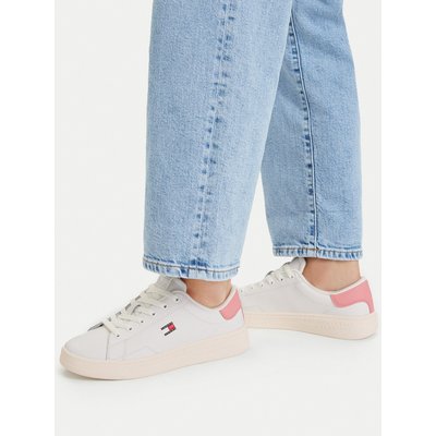 Sneakers Tommy Jeans Tjw Script Cupsole EN0EN02960 Weiß