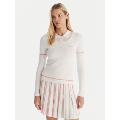 Guess Poloshirt V5GP00Z3D60 Weiß Slim Fit