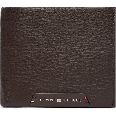 Geldbörse Tommy Hilfiger Th Corp Cc Flap And Coin AM0AM14780 Dunkelbraun