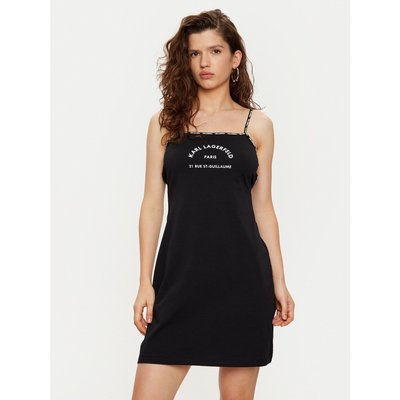 KARL LAGERFELD Nachthemd A1W46081 Schwarz Regular Fit